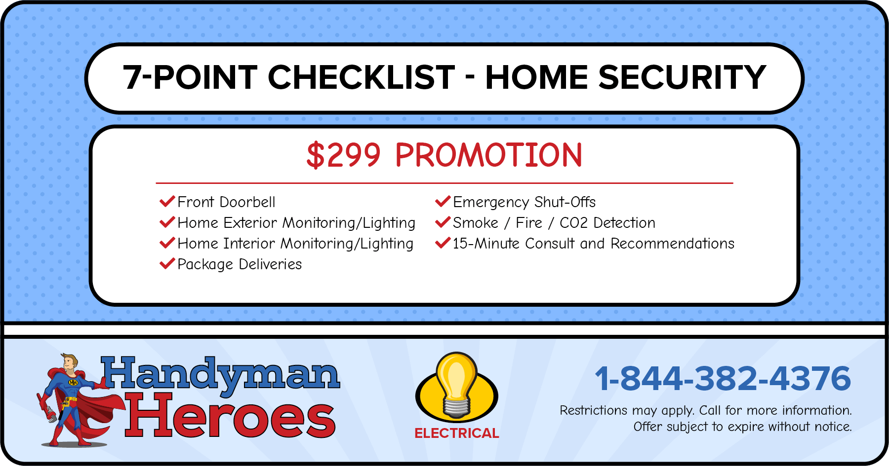 Promotion for 7-Point Checklist Home Security Promotion 9