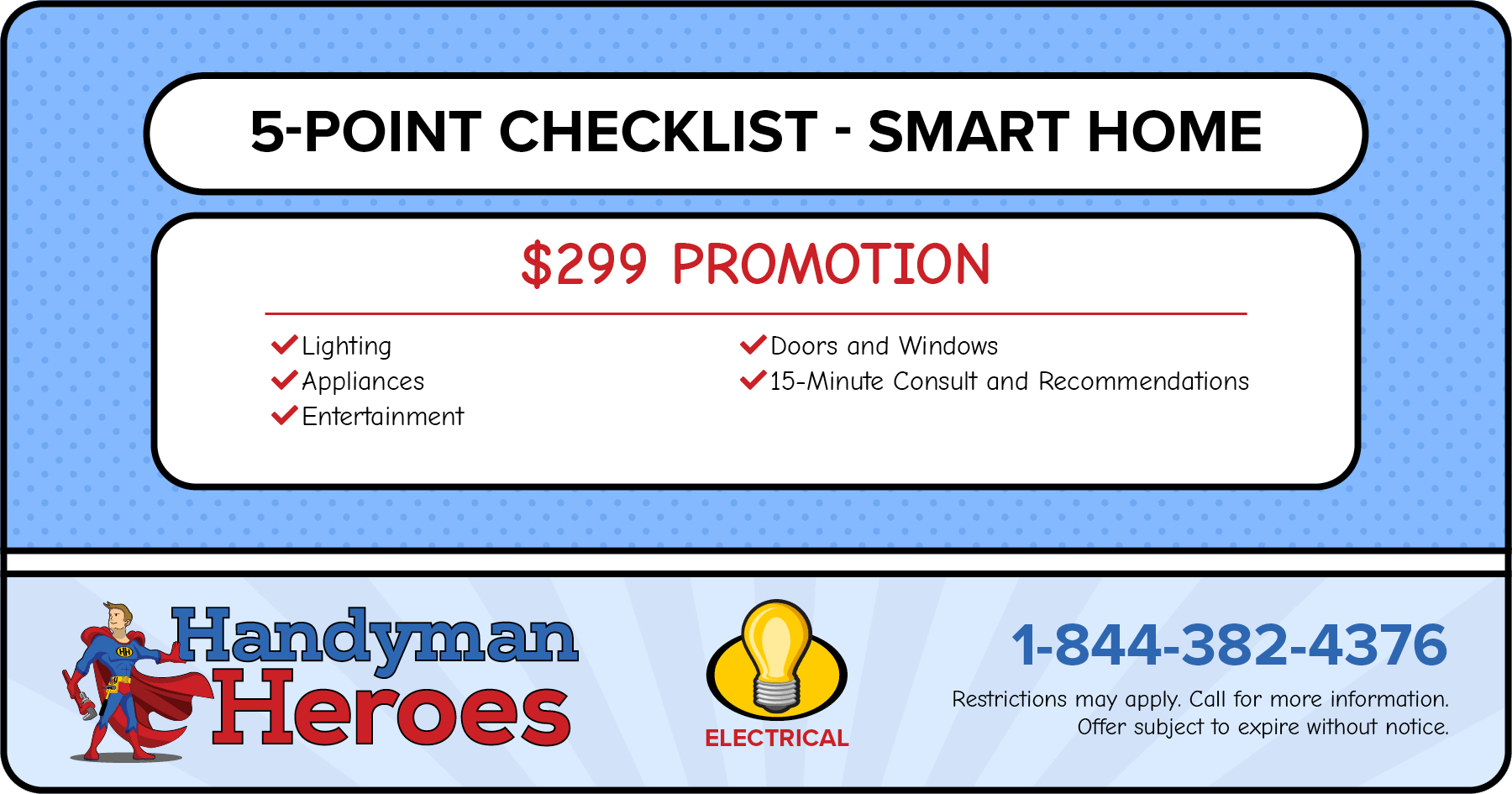 Promotion for 5-Point Checklist Smart Home 9