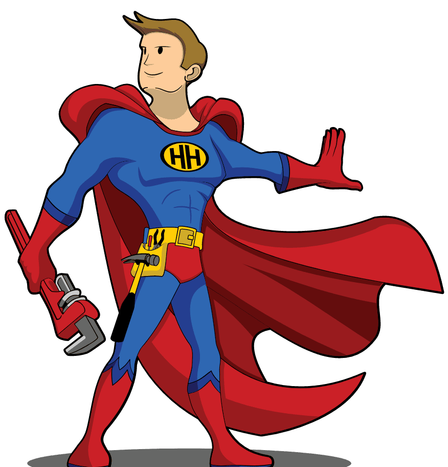 Handyman Heroes mascot image.